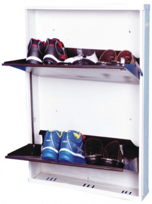 Jaimini 2 Door Brown Metal Shoe Rack