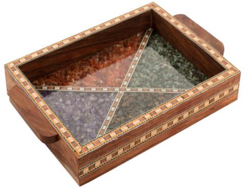 Polished Handicraft Wooden Tray, for Homes, Restaurants, Feature : Light Weight, High Quality, Durable