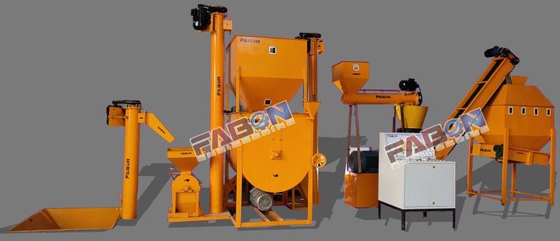 2000 Kg/hr Automatic Cattle Feed Pellet Plant