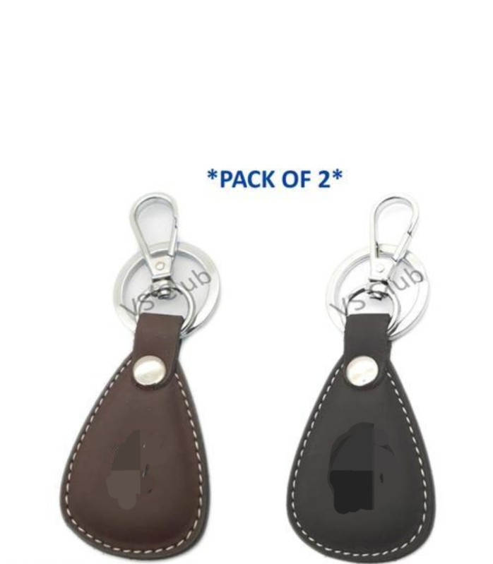 Fashion villa Multishape Leather Keyrings, Pattern Printed, Plain