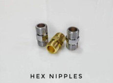Coated brass nipples, Size : 0-10cm