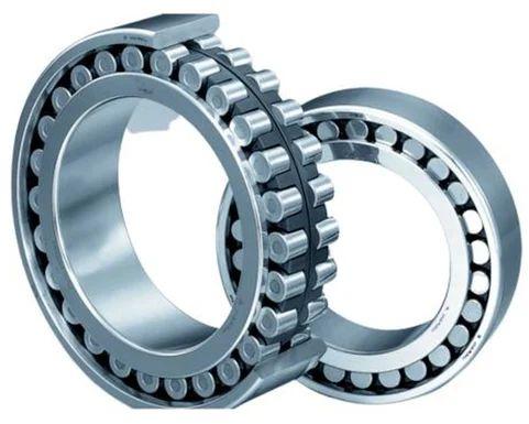 Silver Double Row Cylindrical Roller Bearing, for Industrial, Shape : Round