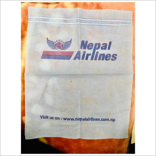 White Woven Disposable Airline Headrest Cover