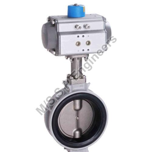Polished Metal Automatic Butterfly Valve, for Water Fitting, Specialities : Non Breakable, Durable