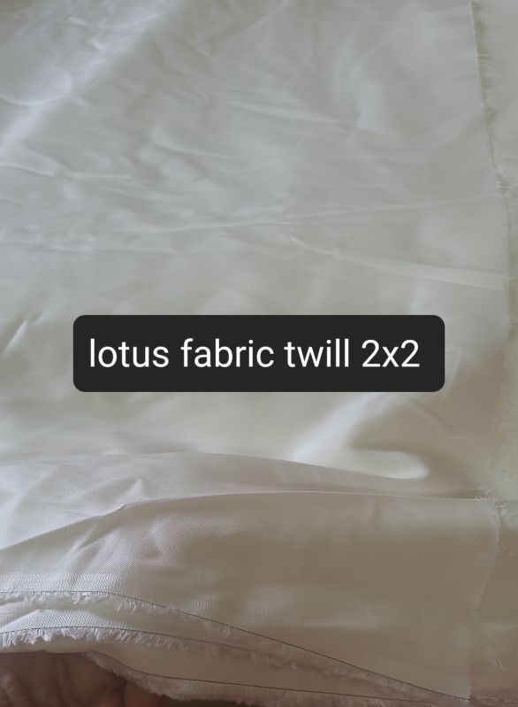 Lotus Twill Fabric, For Garments, Towels, Roll Length : 50mtrs