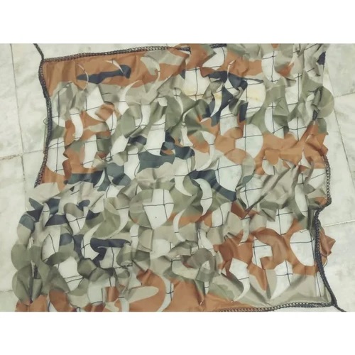 Multicolor Synthetic Nylon Army Camouflage Net, Pattern : Printed