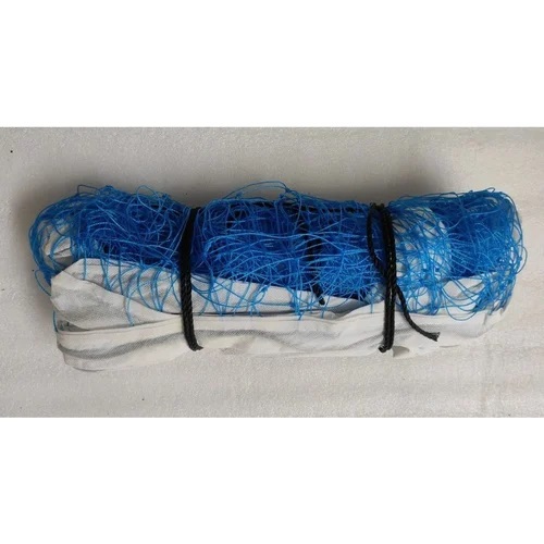 Bixxon Blue White Rectangular Nylon Volleyball Net