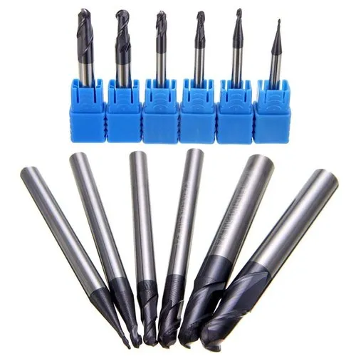 Solid Carbide Ball Nose Cutter, Overall Length 50, 75, 100 Inch at Rs