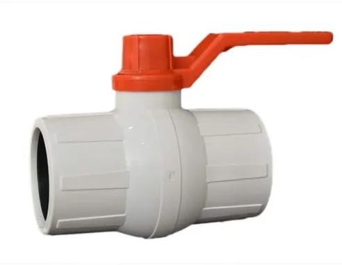 White Red Pp Solid Seal Ball Valve