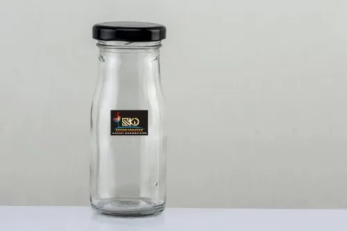 SVKD Glass Milk Bottle, Capacity : 100ML
