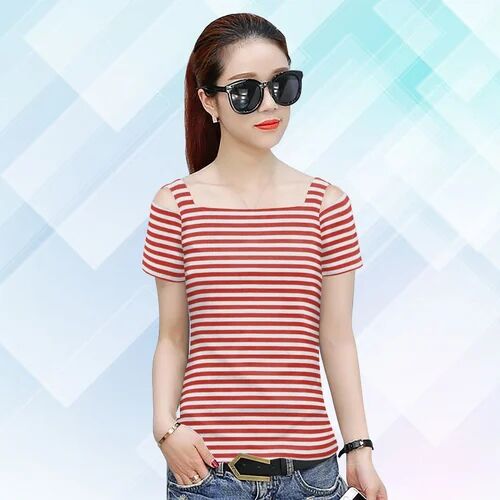 Turtle Neck Tshirts Women at Rs 250/piece, Round Neck T Shirt For Women in  Surat