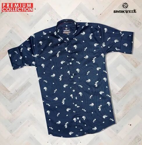 Cotton Printed Designer Shirt