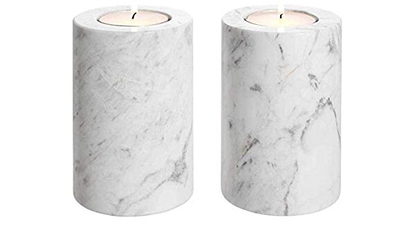 Plain Polished Marble Candle Holder, Technique : Machine Made