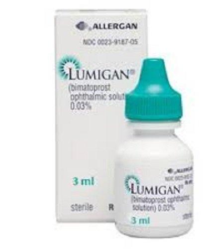 Lumigan 0.03 % Eye Drops, Packaging Type : Plastic Bottle