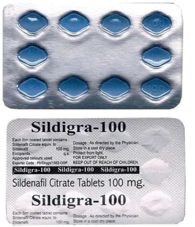 Sildigra 100mg Tablets, for Erectile Dysfunction, Medicine Type : Allopathic