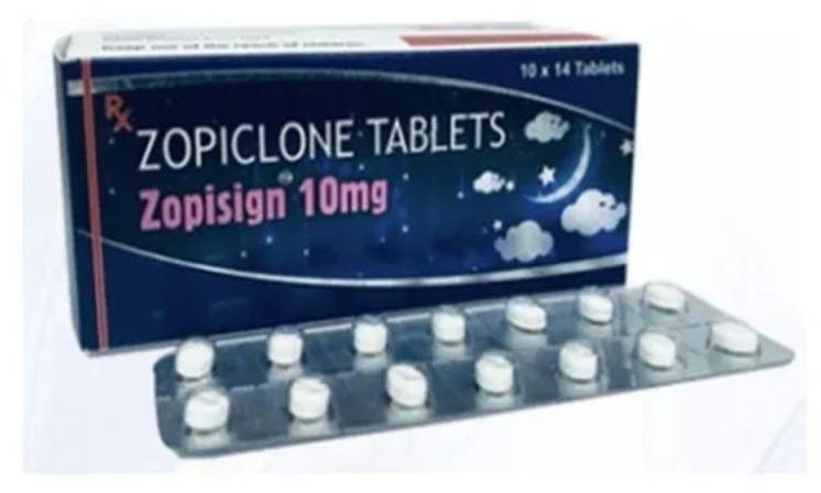 Zopisign 10mg Tablets, Packaging Type : Blister
