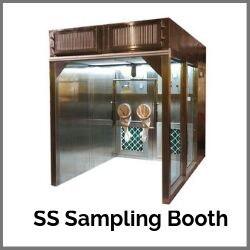 Electric Metal Stainless Steel Sampling Booth, Feature : High Strength, Attractive Look