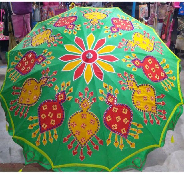 Plain Cloth garden umbrellas, Handle Material : Aluminum