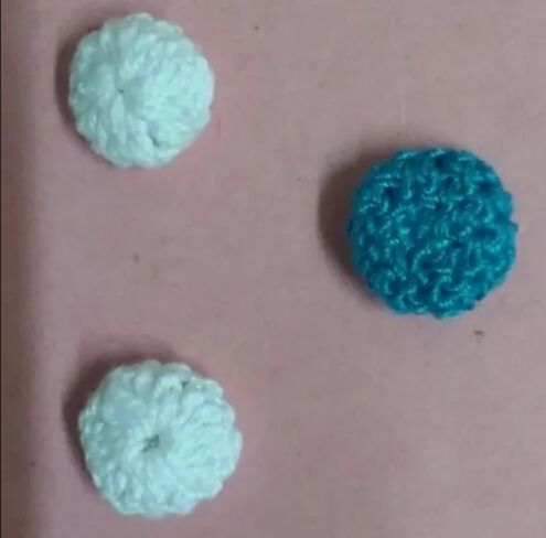 Cotton Handmade Crochet Button, Packaging Type : Packet