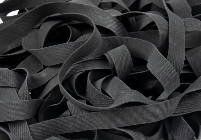 Latex-free Ribbed Tapes, For Garments Use, Color : Black, White