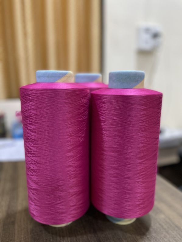 PINK Dty Polyester Yarn, for Embroidery