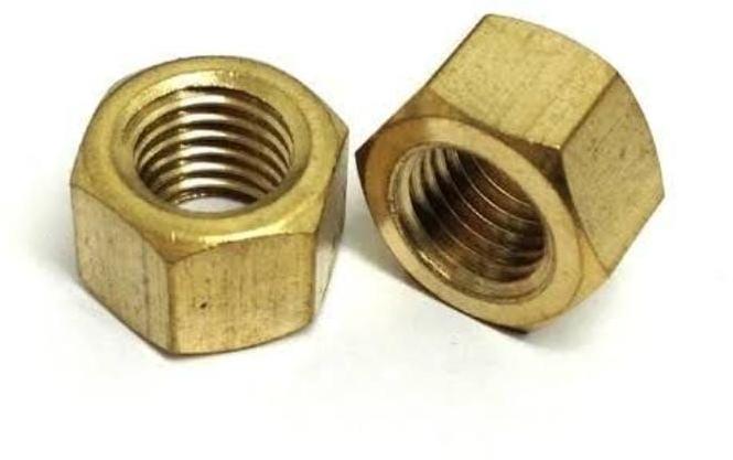 Brass Nuts, For Automobile Fittings, Electrical Fittings, Furniture Fittings, Packaging Type : Carton Box