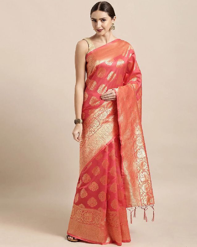 Unstitched banarasi sarees, Occasion : Festival Wear