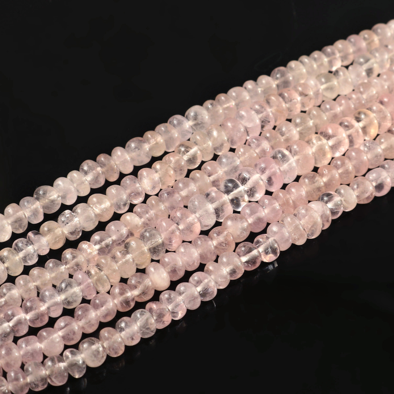 Round Morganite Gemstone Beads