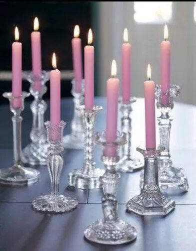  Candle Glass Holder, Mounting Type : Table Top