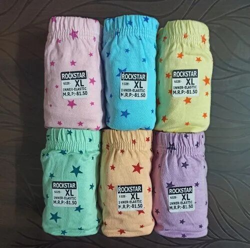 Cotton Printed Panty, Color : Pink, Skin, Lemon, Peach, Sky Blue, Green
