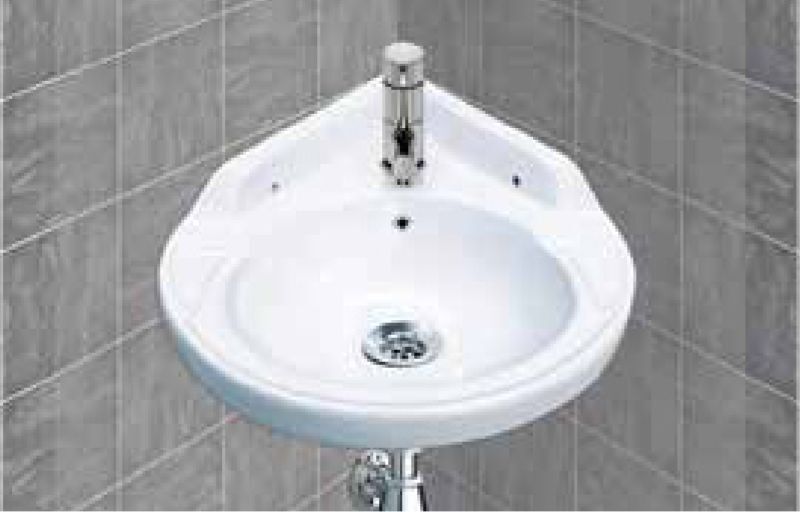 Corner Ceramic Wall Mounted Wash Basin