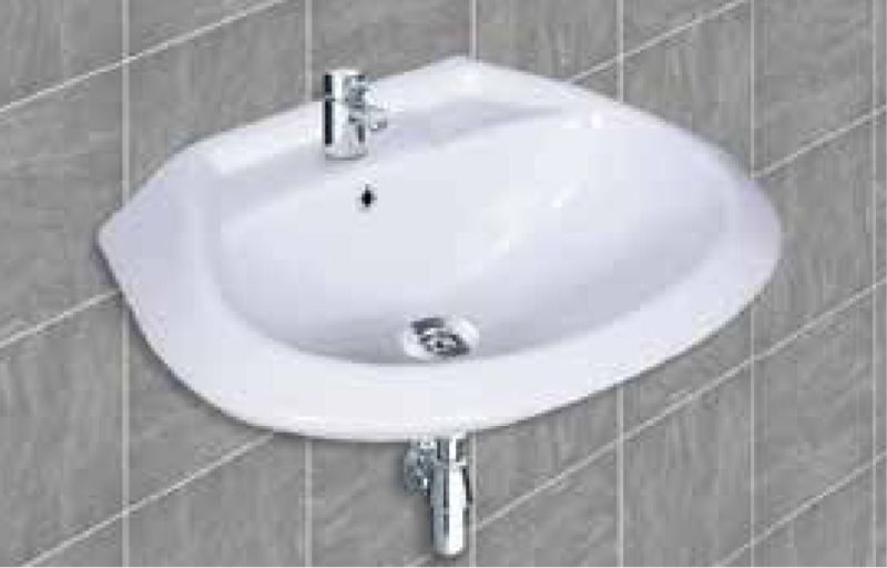 Round Ceramic Wall Mounted Wash Basin