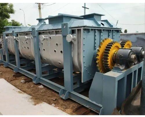 Electric Ss Semi-automatic Rotary Paddle Dryer