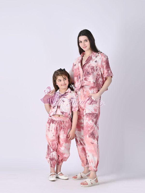 Mother and Daughter Leora Hand Dyed Co-ord Set