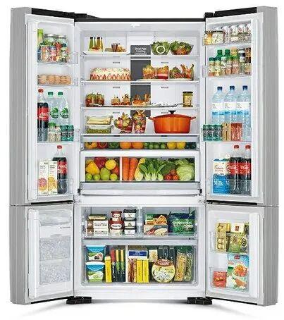 Plastic Hitachi Double Door Refrigerator, Color : Silver