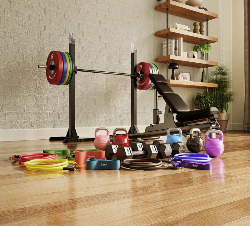 Self Operated Metal Polished Home Gym Set, for Body Fitness, Feature : Corrosion Resistance