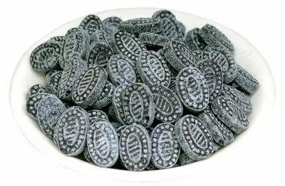 Black Round Solid Kala Khatta Candy
