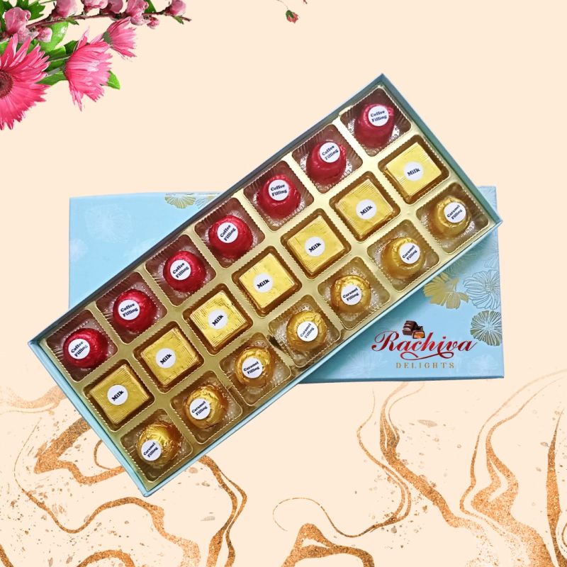 21 Pcs Mixed Dry Fruit Chocolate, for Hygienically Packed, Good In Taste, Certification : FSSAI Certified