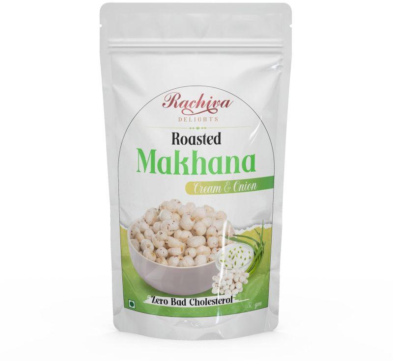 Cream and Onion Roasted Makhana, Certification : FSSAI Certified