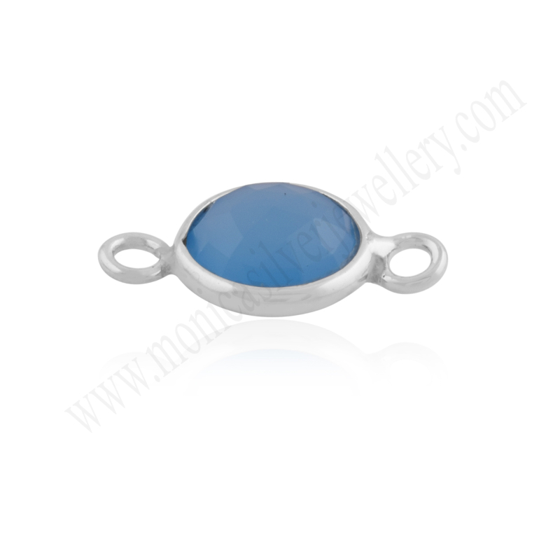 Blue Chalcedony Silver Jewelry Finding