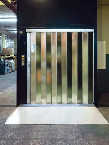 Mild Steel Goods Lift Door, Color : Black