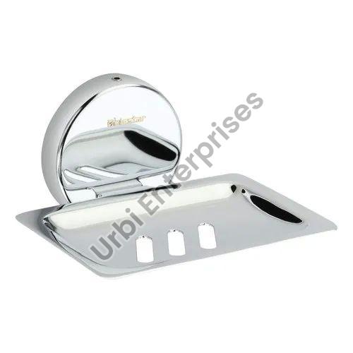 Zorba Stainless Steel Rectangular Soap Dish, for Bathroom Fittings, Feature : High Quality, Shiny Look