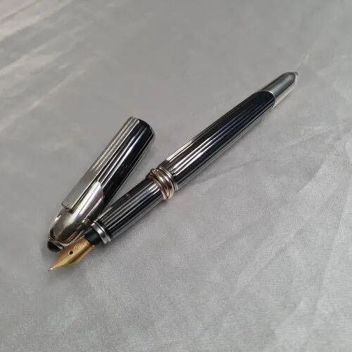 Black Metal Cartier Fountain Pen, For Writing Instruments, Model Name/number : Cougar