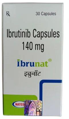 Ibrunat Capsules, for Mantle-cell lymphoma, Composition : Ibrutinib ...