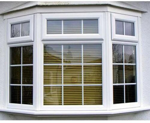 Aluminium Glass Double Glazing Window, for Office, Home, Color : white