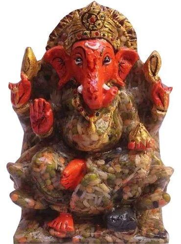 Fiber Lord Ganesh Statue, Size : 10 - 12 Inch