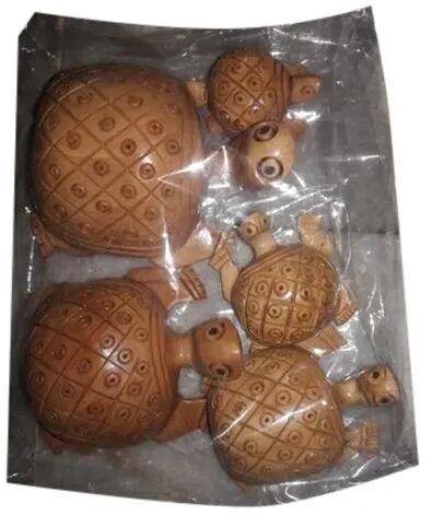 Wooden Tortoise Set, Color : Brown