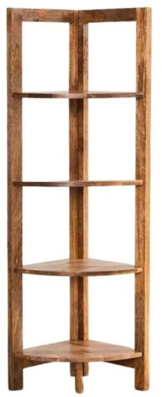 Wooden Corner Rack, Color : Brown