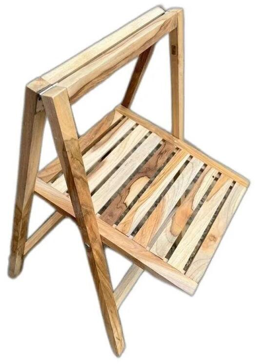 Wooden Folding Chair, Color : Brown