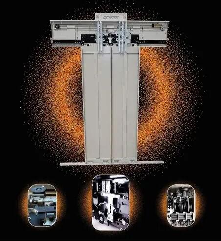 Collapsible Mild Steel Elevator Door, Color : Silver